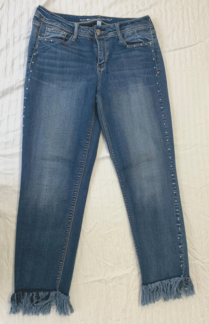 🍏🍏🍏 BLACK DAISY MADDIE TAE WOMENS JEANS CAPRIS PANTS SIZE 9/29 🍏🍏🍏